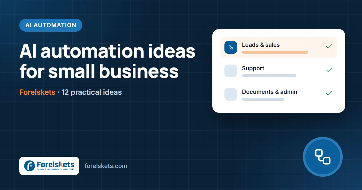AI Automation for Small Business: 12 Practical Ideas