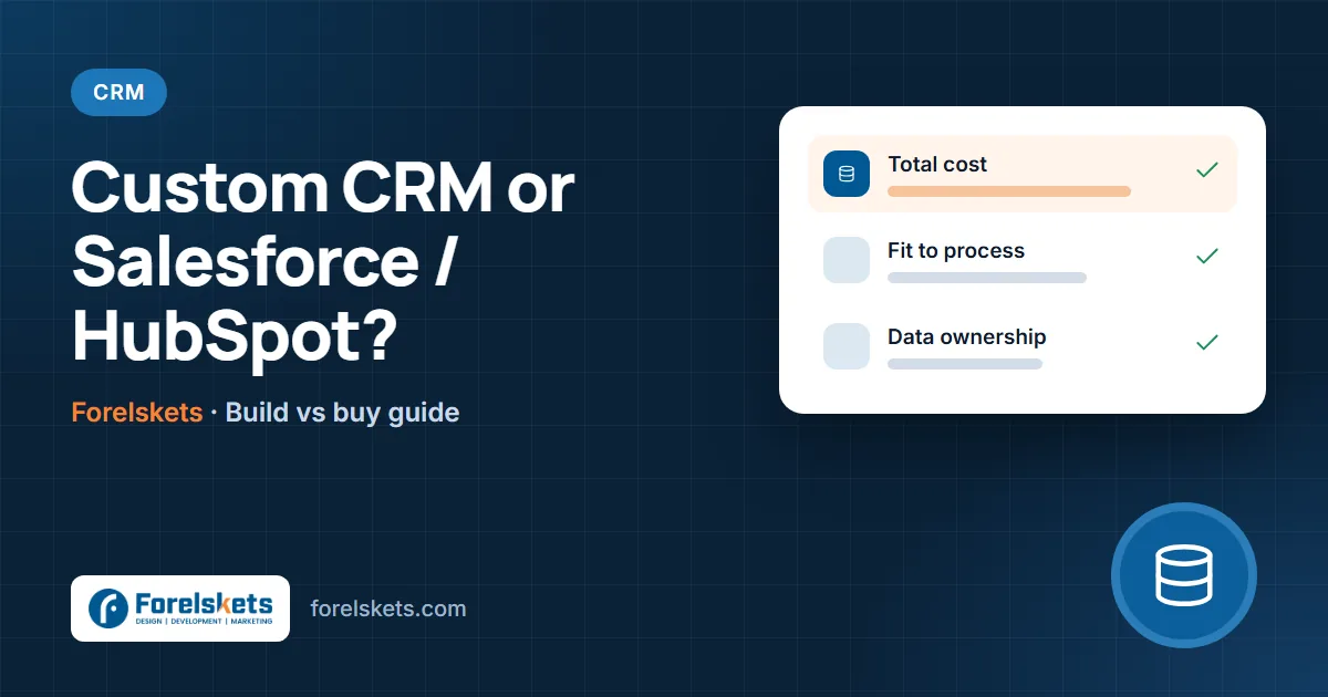 Custom CRM vs Salesforce vs HubSpot: Which Fits a Small Business?