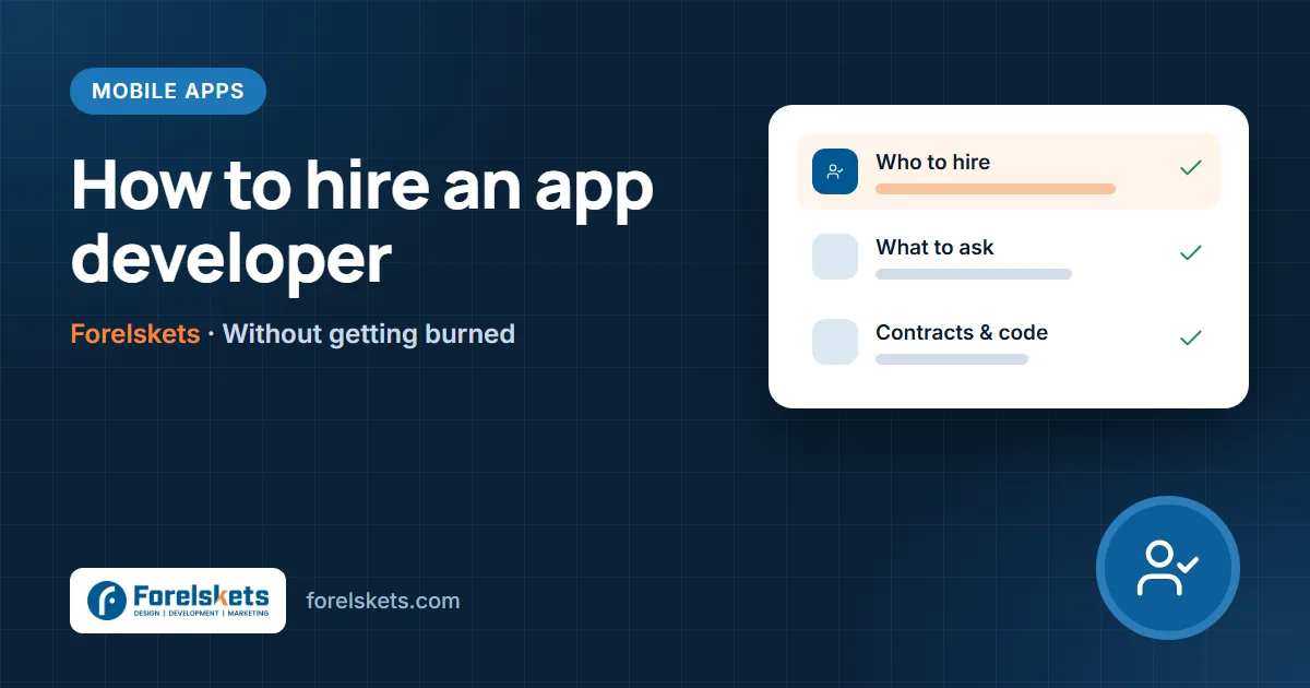 How to Hire a Mobile App Developer (Without Getting Burned)