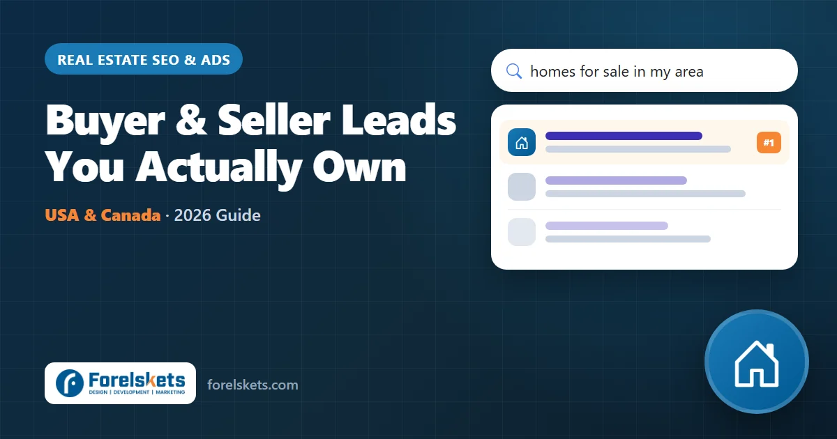 Real Estate SEO & Google Ads: How Agents Get Buyer and Seller Leads Online